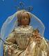 Superbe Vierge à L'enfant En Cire Sous Globe Art Populaire Religieux 18ème