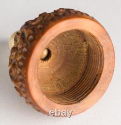 TABATIÈRE 19e EN COROZO TABATIÈRE DE COLLECTION SECOUETTE ANCIENNE