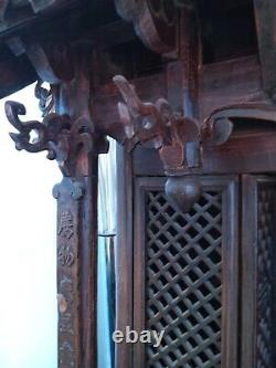 TEMPLE Ancien pagode MAISON DE BUDDHA CHINOIS 19ème siècle Art Asiatique
