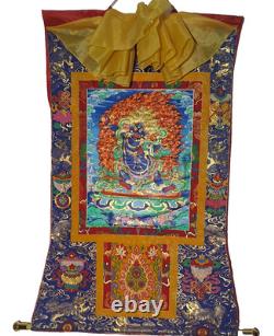 THANKA Art Bouddhique du Tibet représente bodhisattva VAJRAPANI dimension 68/118