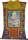 Thanka Art Bouddhiste Du Tibet Repr&eacute;sente Guru Rimpoche Dimension 68 Sur 118 Cm