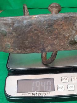 TRÈS ANCIENNE COURONNE D'OFFICE XVIII XIX e FER FORGÉ cuisine, boucherie