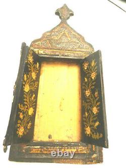 TRES Ancien miroir Syrien Asie, Ottoman FINE MARQUETERIE A RESTAURER. XIX