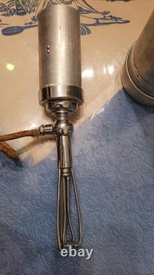 TRES RARE Lampe LABINAL CHROMER FUSEE ART DECO 1940 AVEC SON ETUIT ALU