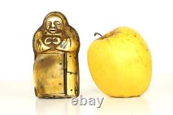 Tabatière 19th corne probablement Inuit ou nord Russie, old tobacco snuff box