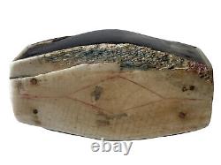 Tabatière Boîte à Priser Ouverture à Système Cercueil Croix Art Populaire XIXème