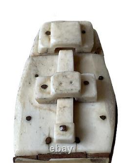 Tabatière Boîte à Priser Ouverture à Système Cercueil Croix Art Populaire XIXème