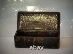 Tabatiere (Boite à priser) bois de loupe d'amboine, fin XVIII