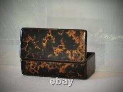 Tabatiere (Boite à priser) bois de loupe d'amboine, fin XVIII