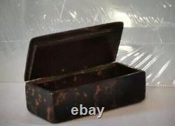 Tabatiere (Boite à priser) bois de loupe d'amboine, fin XVIII