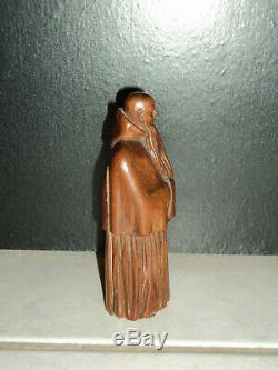 Tabatière bois anthropomorphe XIX Art Populaire Old snuff box wooden 19TH