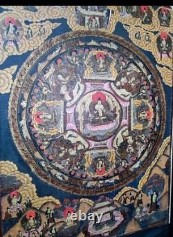 Tanka peint sur toile signé