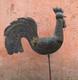 Tres Ancien Coq De Clocher Belle Girouette Cuivre Rivet&eacute; Antique Weather Vane