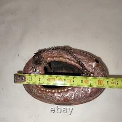 Très Rare Bol de mendiant persan en cuivre fait main Antique