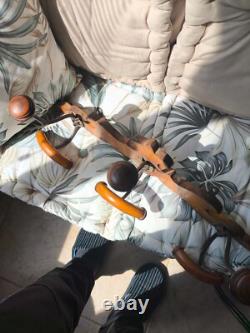 Très beau porte manteau 19eme en bois de merisier