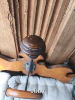 Très beau porte manteau 19eme en bois de merisier