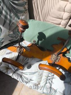 Très beau porte manteau 19eme en bois de merisier
