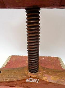 Trés déco et rare presse à herbier 19ème tout en bois art populaire