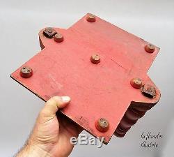 Trés déco et rare presse à herbier 19ème tout en bois art populaire