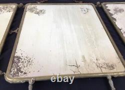 Triptyque Napoléon III marqueterie laiton miroir de Barbier, coiffeurs