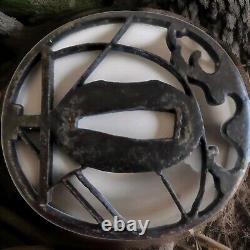 Tsuba sukashi chrétiens Japon Période Muromachi Edo Sukashi Bateaux Chrétiens