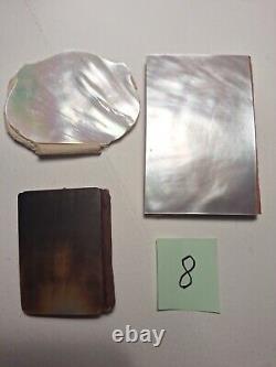 Un carnet de note souvenirs + 2 trousses en nacre pour couturières LOT 8