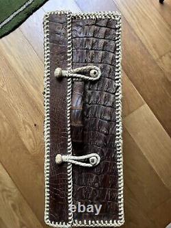 Valise ancienne En Crocodile
