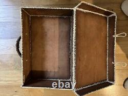 Valise ancienne En Crocodile