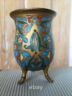 Vase Bronze Doré cloisonné Ferdinand Barbedienne