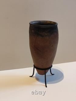 Vase dit black top Egypte antique époque Nagada II (3500-3300 avant JC)