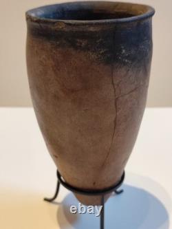 Vase dit black top Egypte antique époque Nagada II (3500-3300 avant JC)