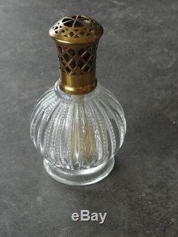 Vintage retro lampe berger antique glass brass Home fragrances Burners oil old
